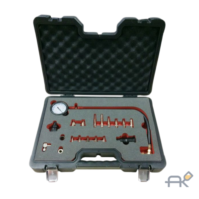 Тестер компрессии дизельного двигателя19пр. (М18х1.5мм. М24х2.0мм. М24х1.5мм. М10х1.0х68мм. М10х1.25х54мм. М10х1.25х68мм.М12х1.25х45мм)в кейсе Premium (F-917G2D(F-04A1014D)